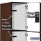 Salsbury Industries Wardrobe Locker, 45" W, 24" D, 76" H, (3) Wide, (9) Openings, Mahogany 23364MAH - alternate 3